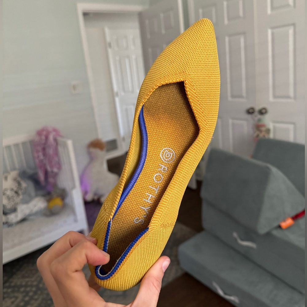 Rothy’s The Point Shoe in Yellow